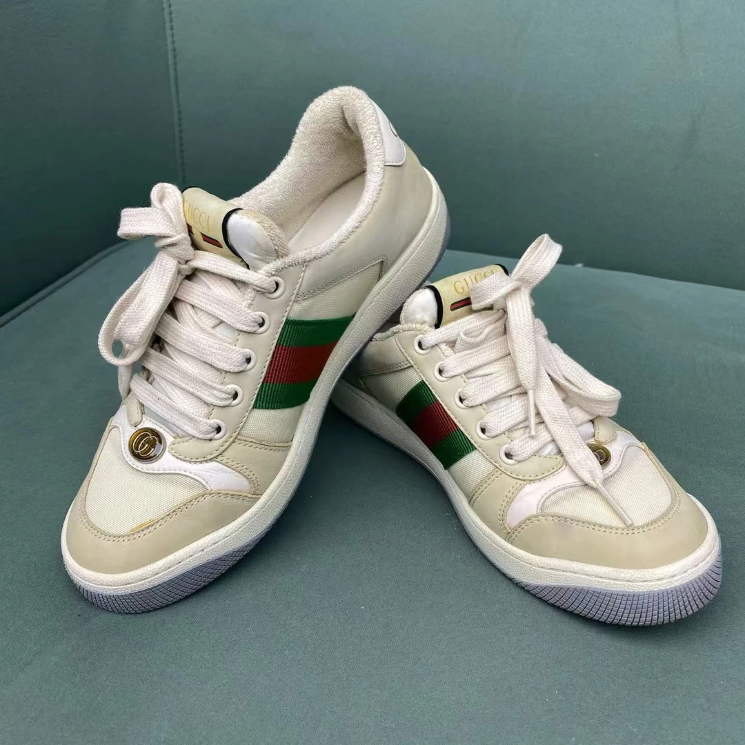 95新 GUCCI/古驰 古驰白色运动鞋36码/70120088