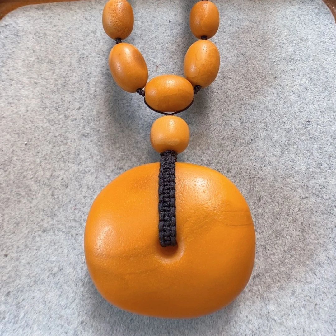 未镶嵌项链蜜蜡蜜蜡吊坠