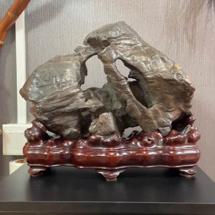 灵璧石茶道具摆件摆件