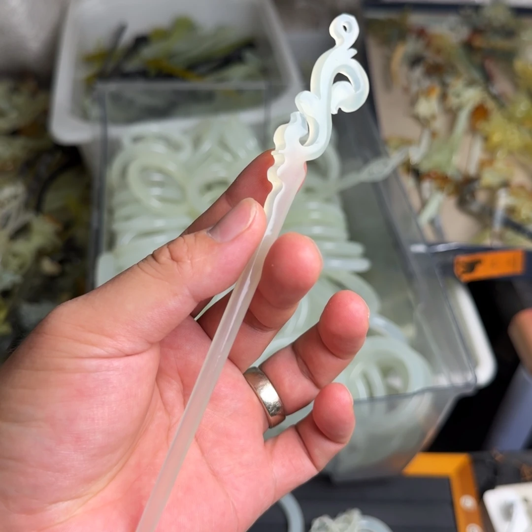 未镶嵌蛇纹石玉发饰