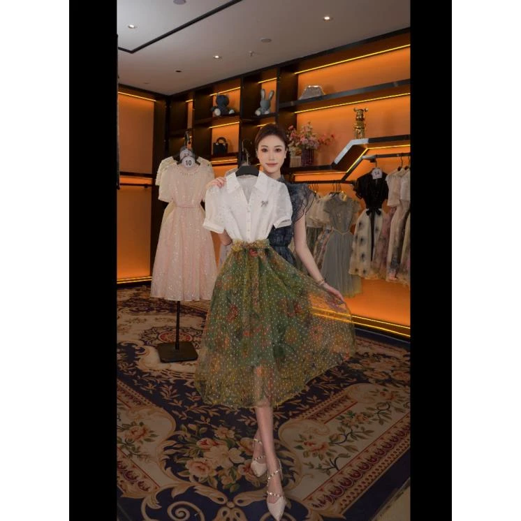 【G】春夏优雅百搭时尚中国风女装连衣裙 GS-56117