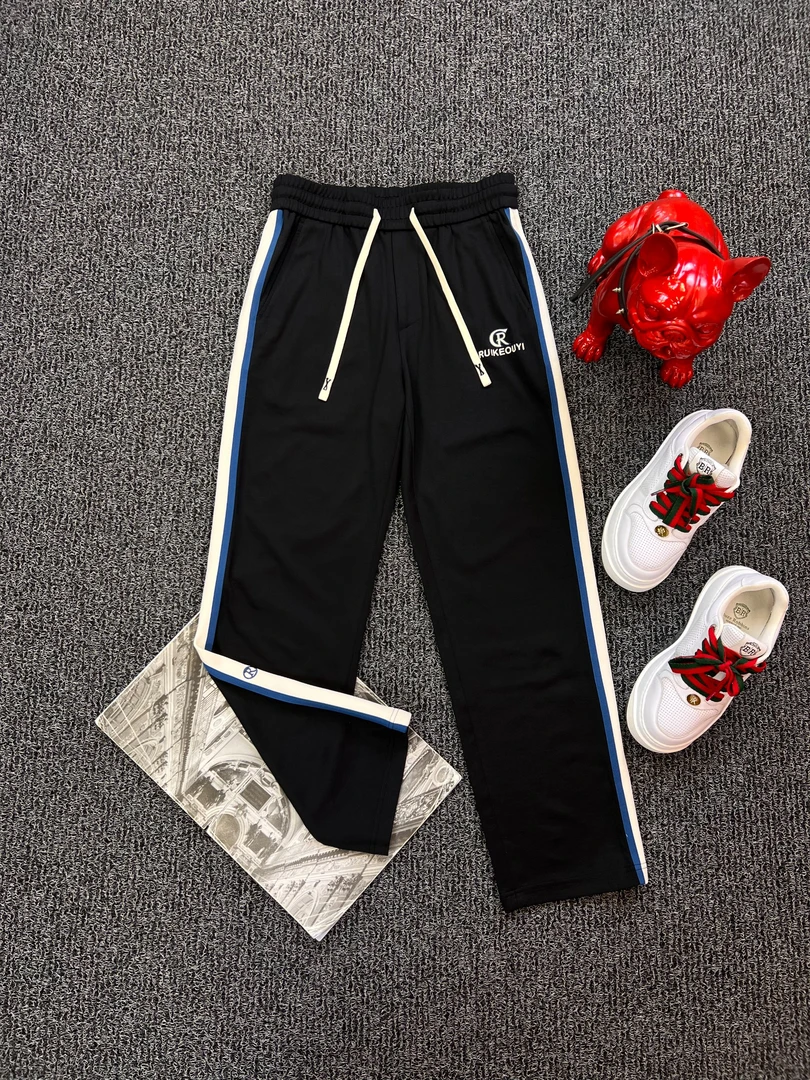 欧货RUIKEOUYI2025潮品轻奢高端气质百搭休闲男士直筒休闲裤K530