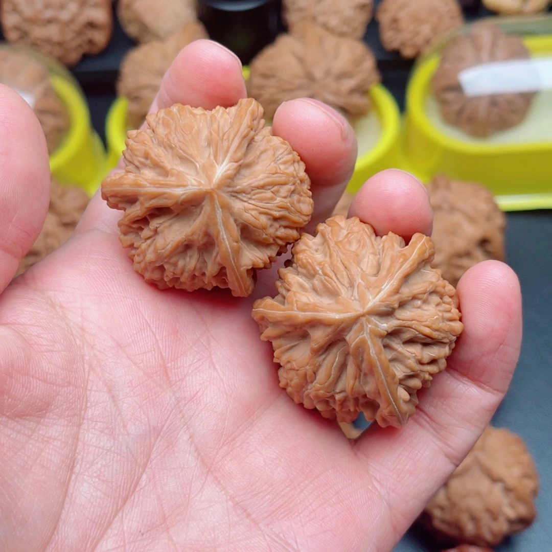 把件文玩核桃御龙粗筋三棱39×38×38