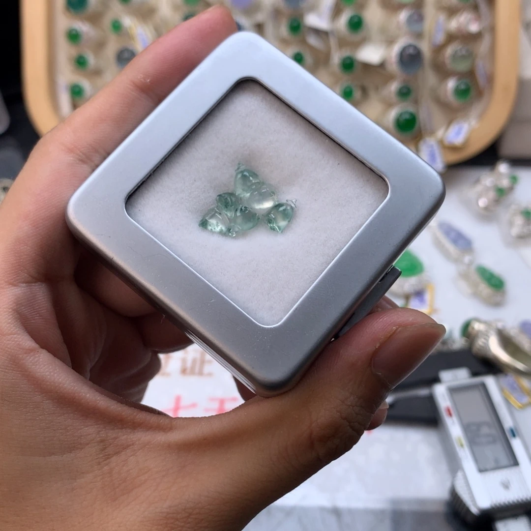 翡翠戒指未镶嵌天然缅甸翡翠a货