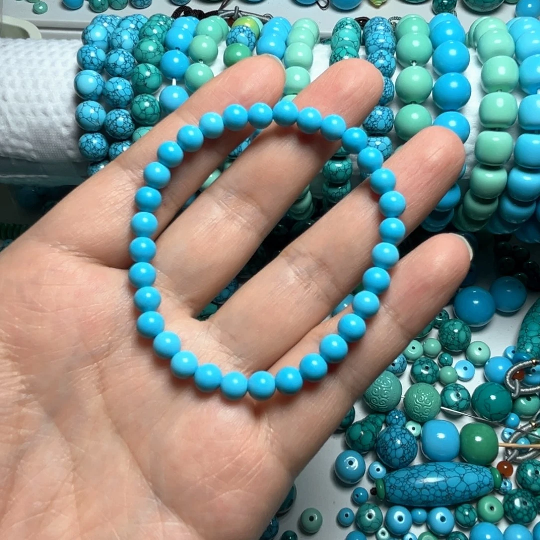 卡6+蓝珠子手串手链