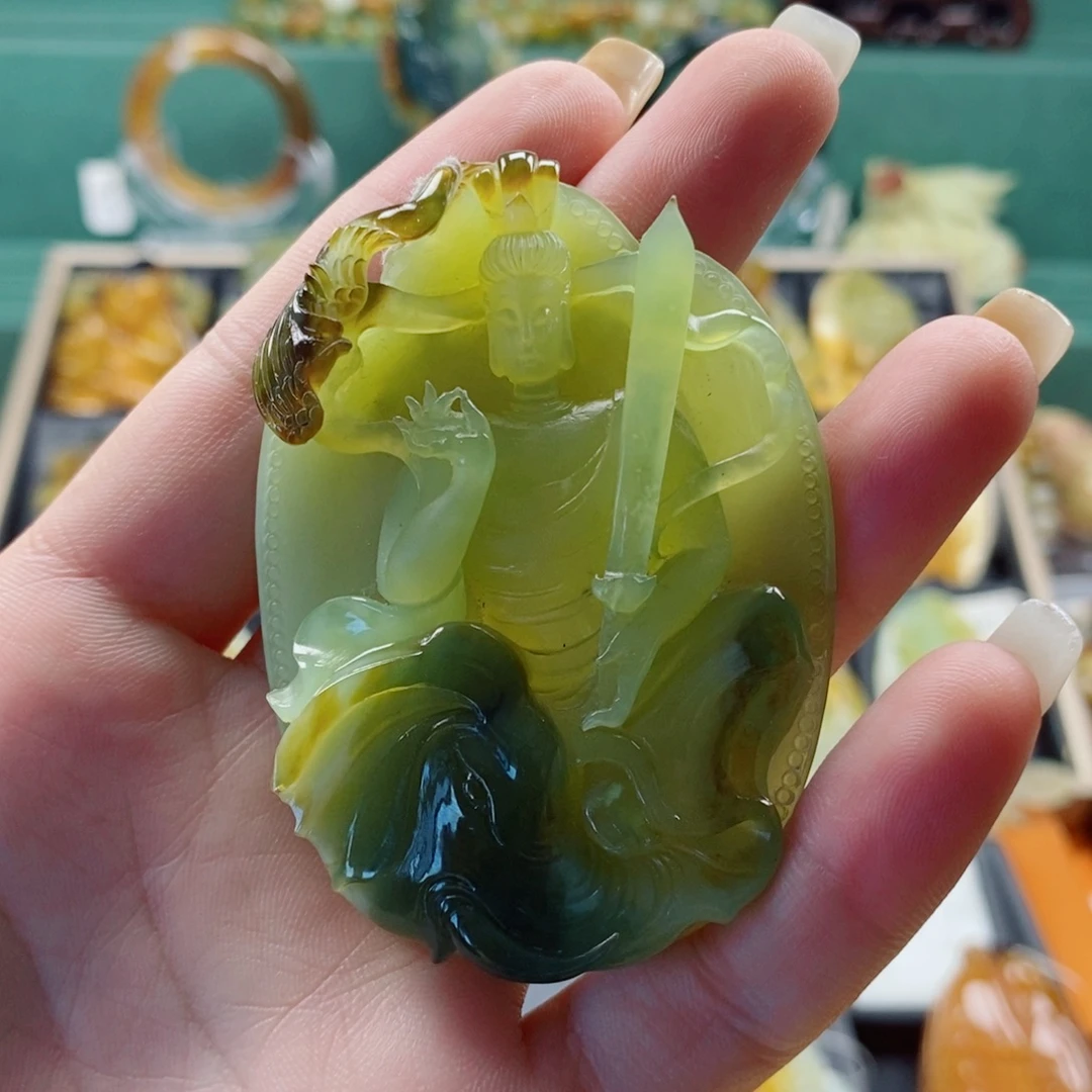 用***0蛇纹石玉未镶嵌颈饰