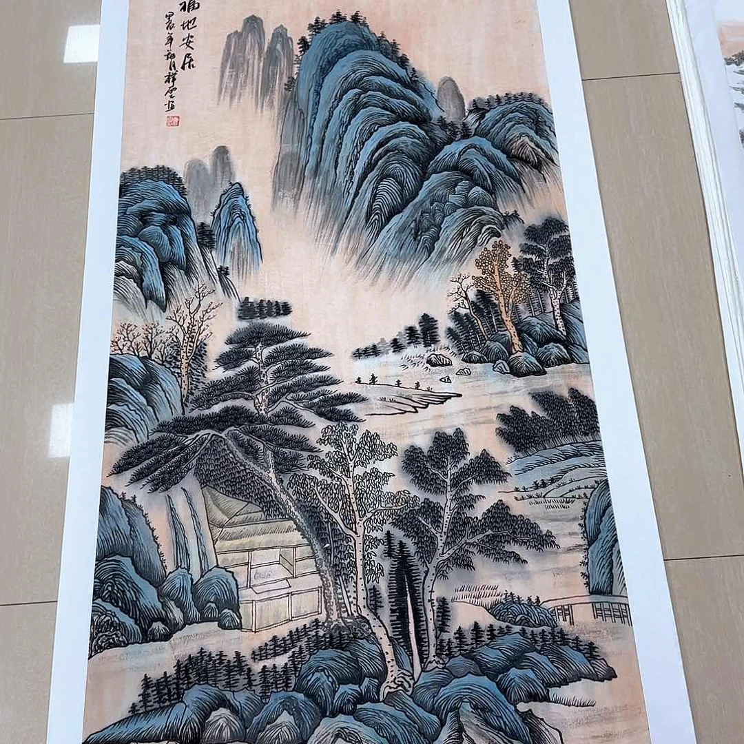 国画国画作品多次