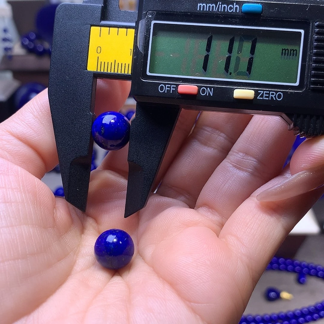 中***典青金石未镶嵌11m单珠