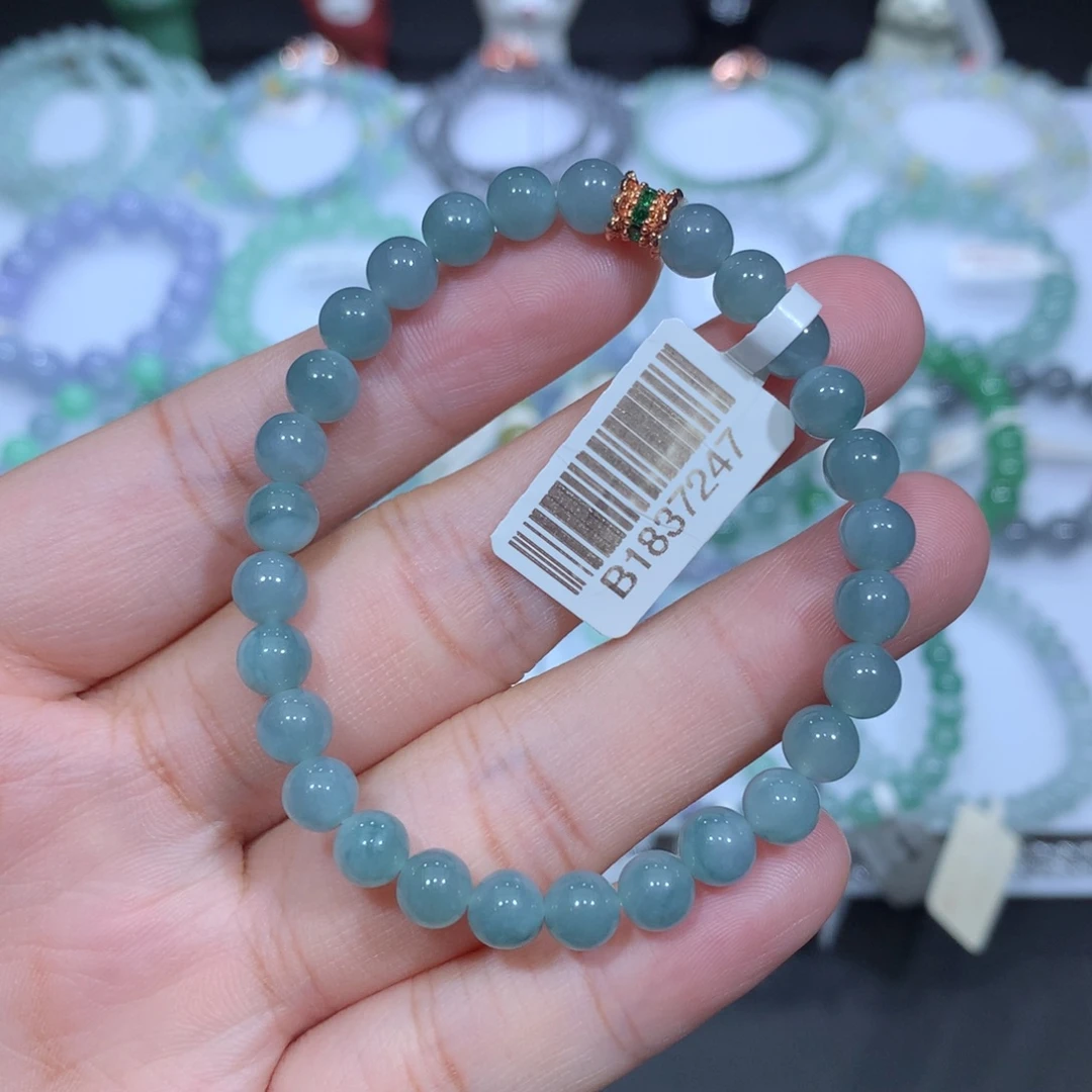 翡翠未镶嵌手串天然