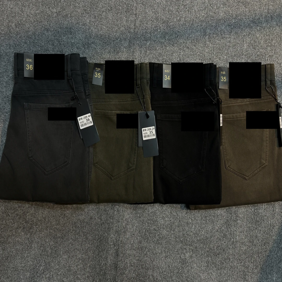 209-2秋冬新款男士轻奢弹力修身直筒百搭牛仔裤