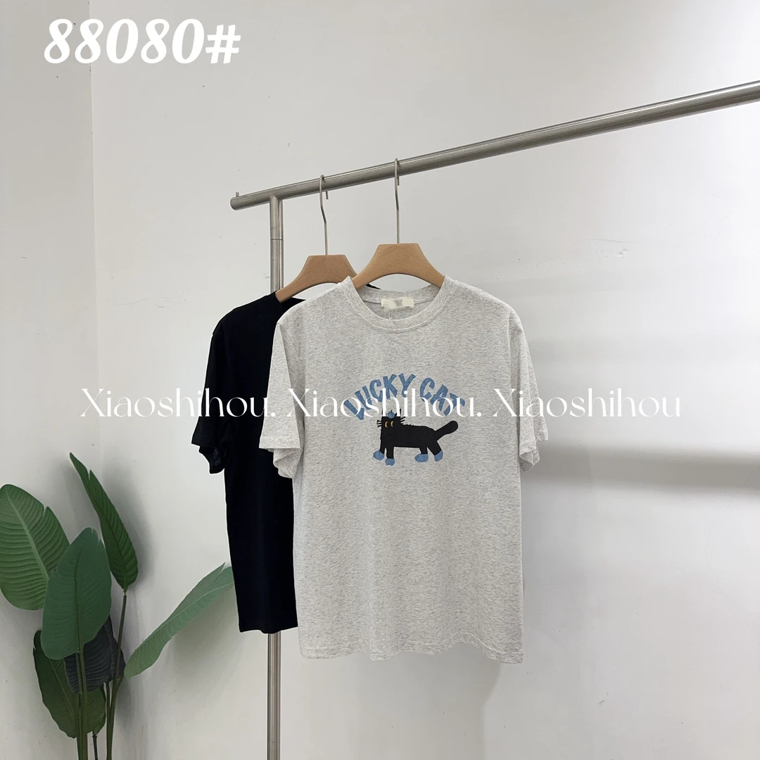 小时候女装店猫咪T恤88080