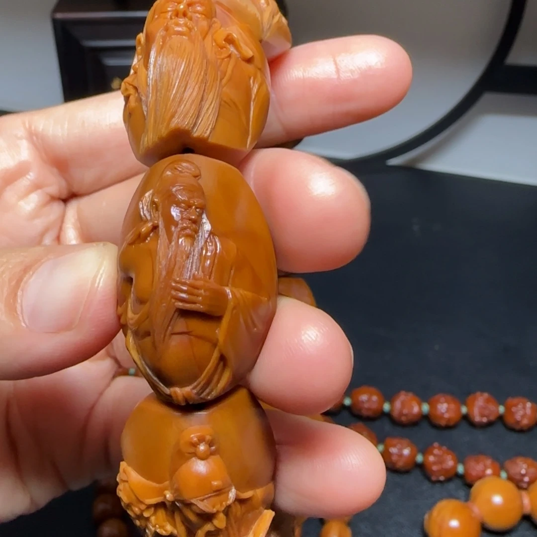 某***友手串/手链橄榄核关公手串2.2