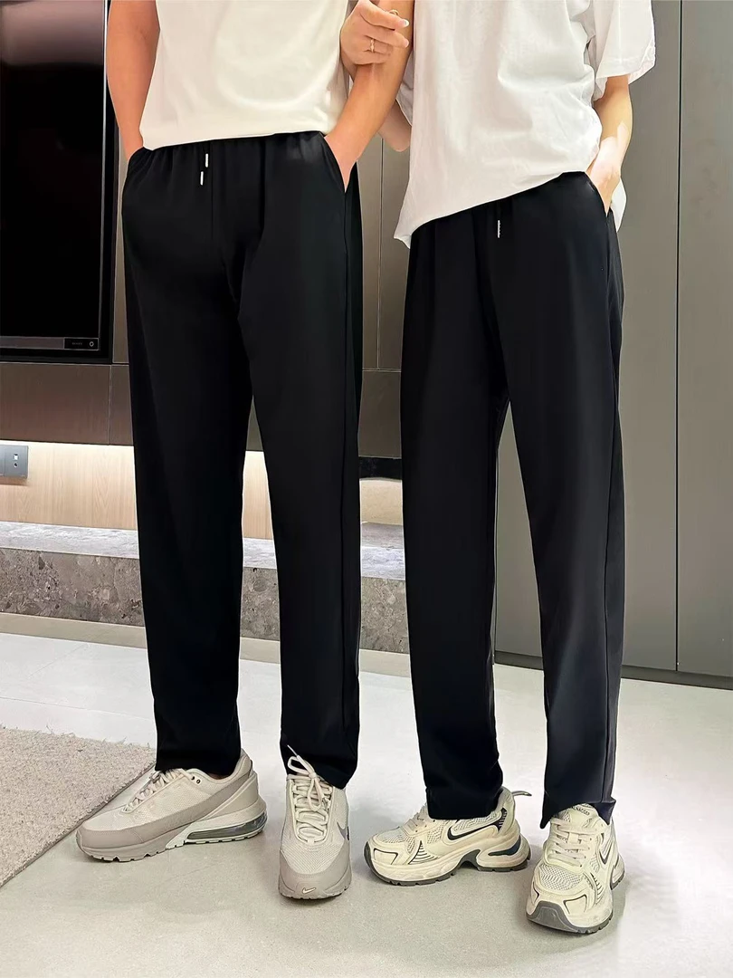 8892薄款弹力春夏休闲裤情侣透气长裤直筒夏季时尚微弹力