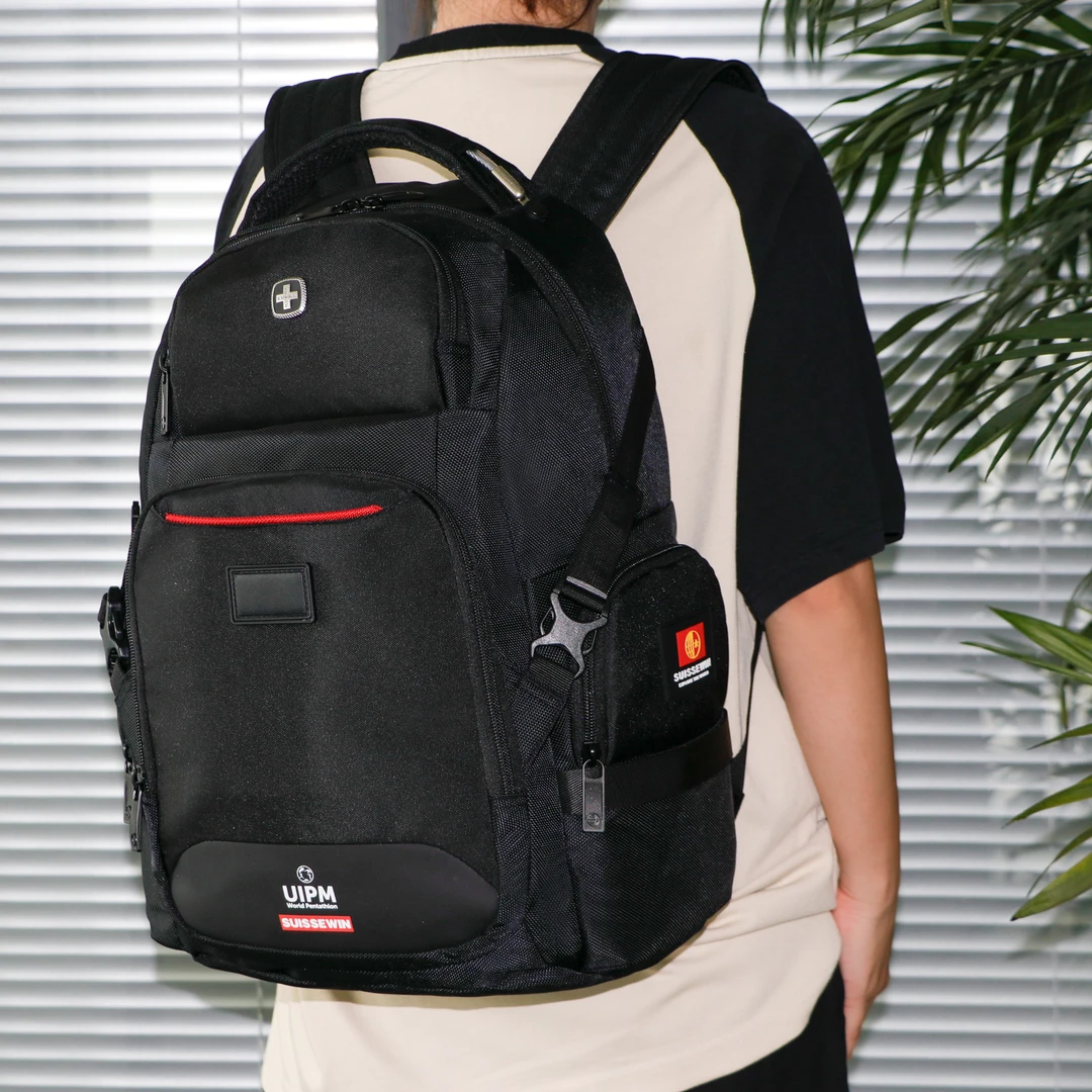 SUISSEWIN国货】大容量双肩背减负通勤商务出差旅游高中大学生书包