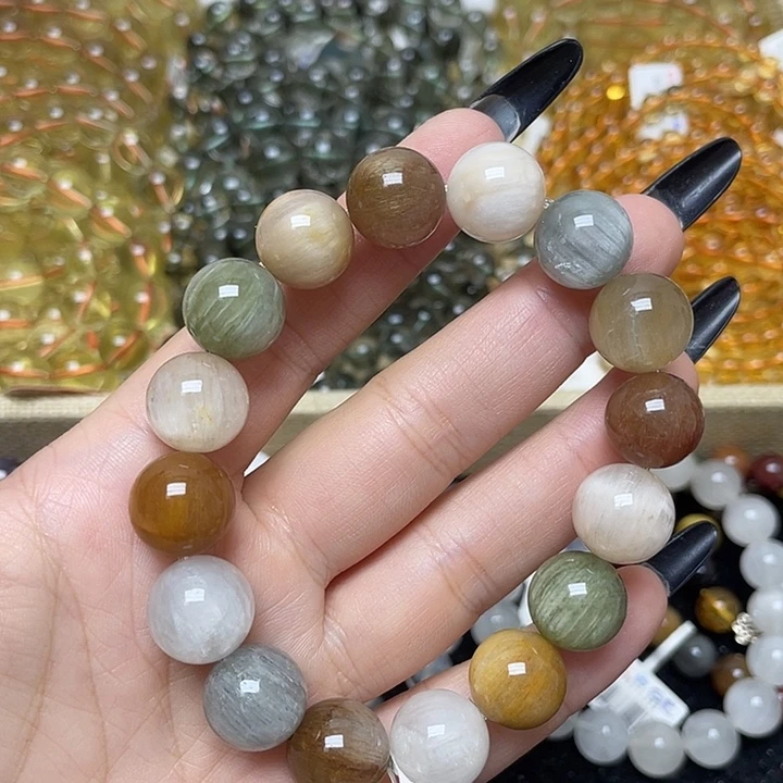 水晶未镶嵌手链彩兔毛13
