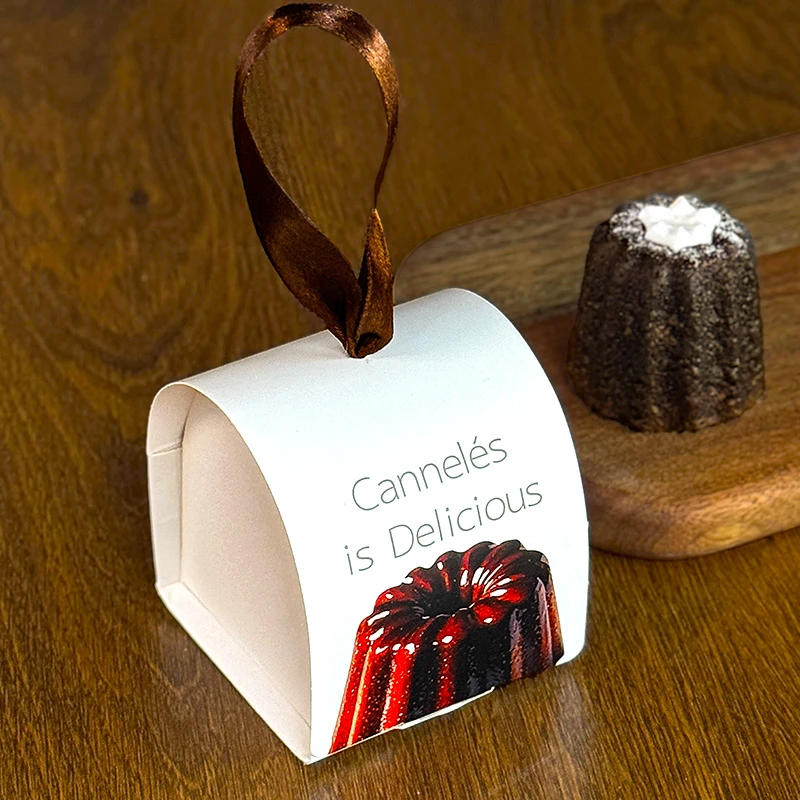 可露丽打包盒1粒装甜品包装盒ins风小西点网红烘焙小蛋糕盒子