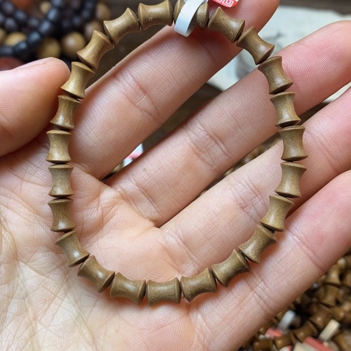 檀香木手串/手链6*8竹节