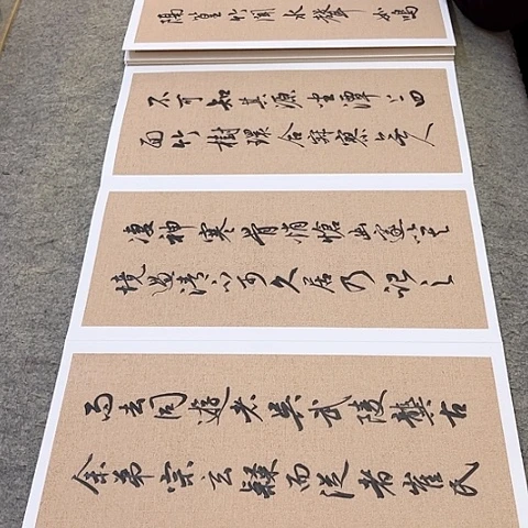 扇子舍**胜小石潭记册页作品