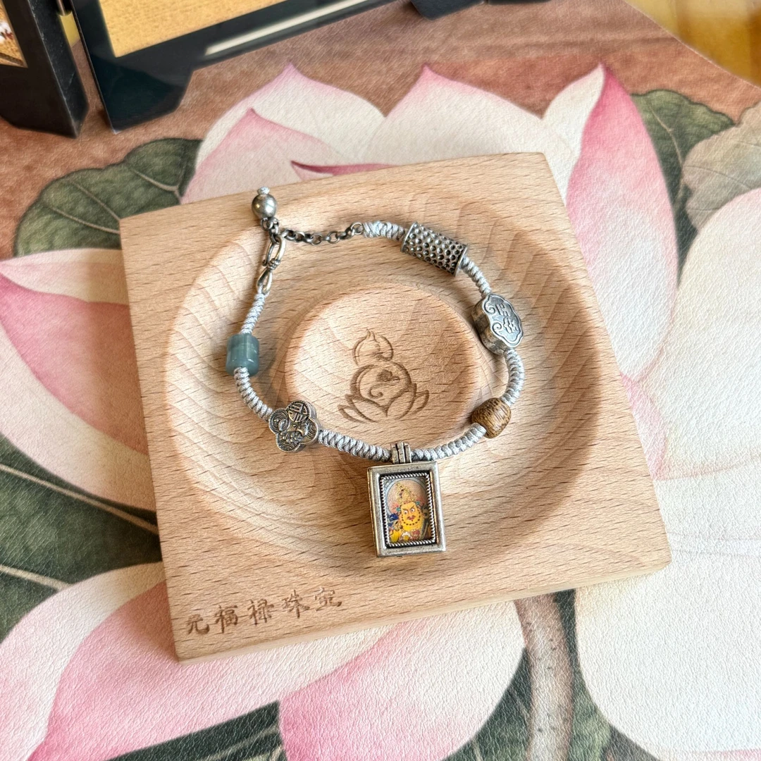 合金手链 【元福禄】【来财】黄财神设计款精美手链