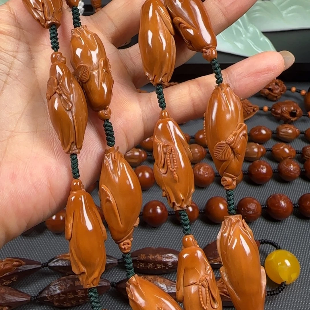 *****橄榄核手串油核18弥勒