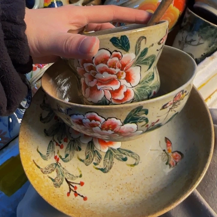 瓷片景德镇陶瓷手工手绘