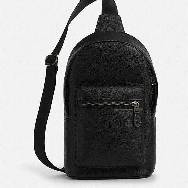 COACH/蔻驰Rowan20拉链开合斜挎腰包CY206 QB/BK