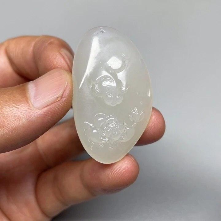 和田玉未镶嵌吊坠(不含链)星***教