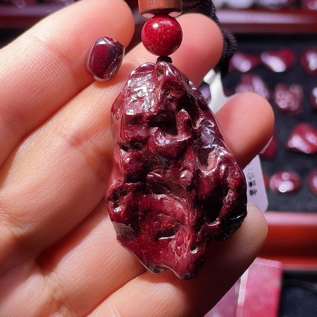 天***涯天然辰砂朱砂吊坠