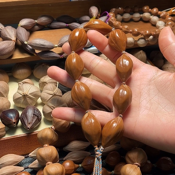 橄榄核手串/手链四花核1.9尺寸