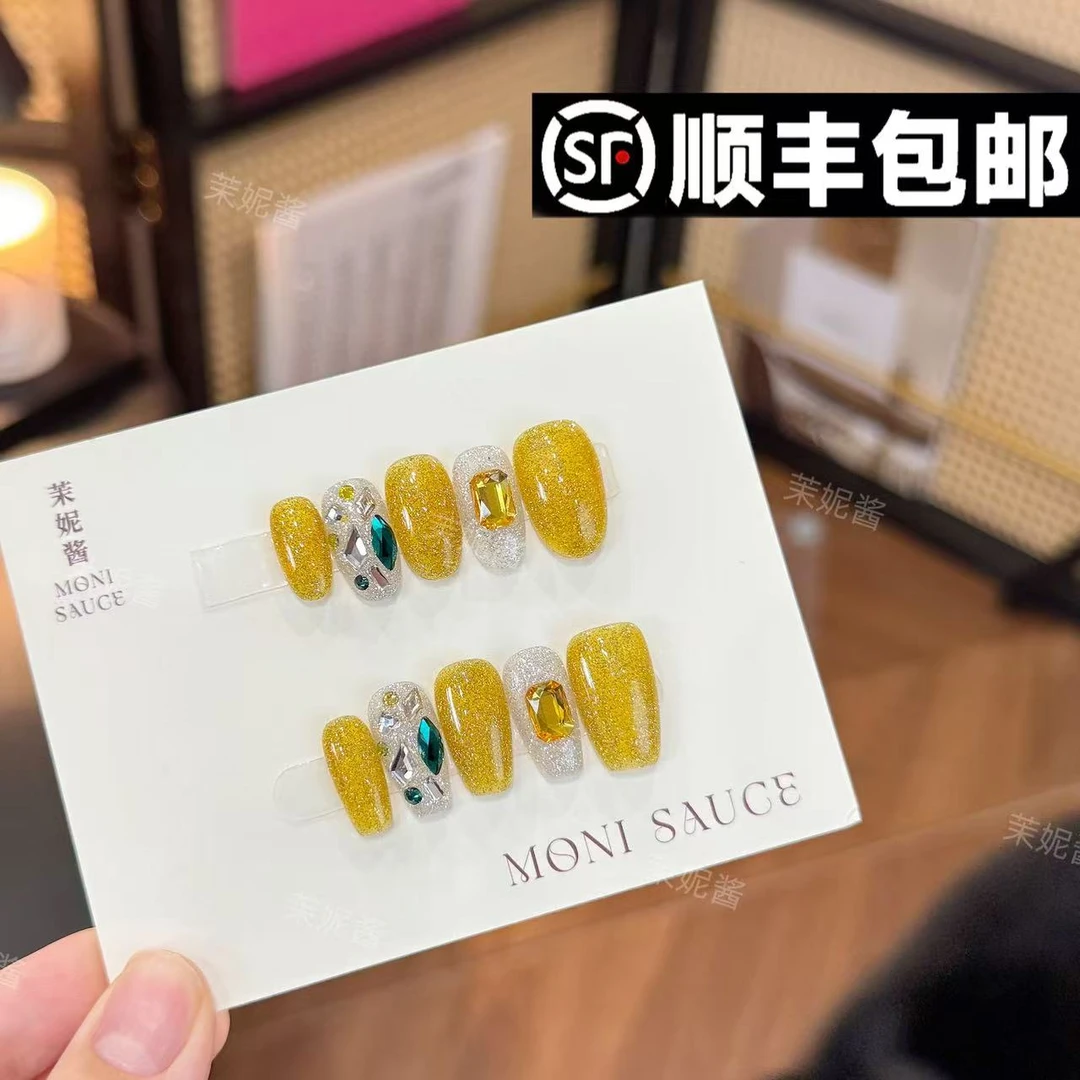 【弥野晶砂·高定施华洛】moni sauce茉妮酱设计穿戴甲气质流行ins风
