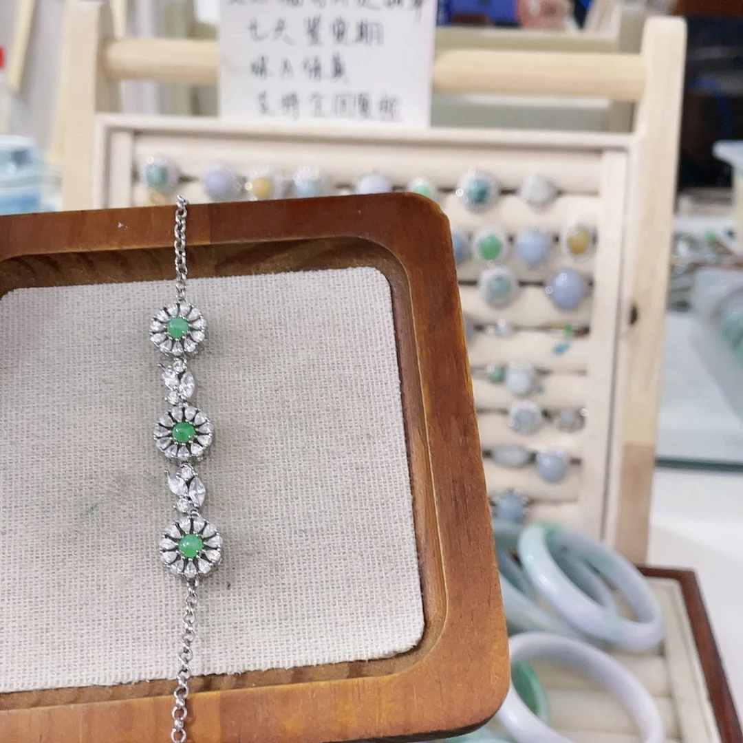 颈饰未镶嵌翡翠天然翡翠Ａ货