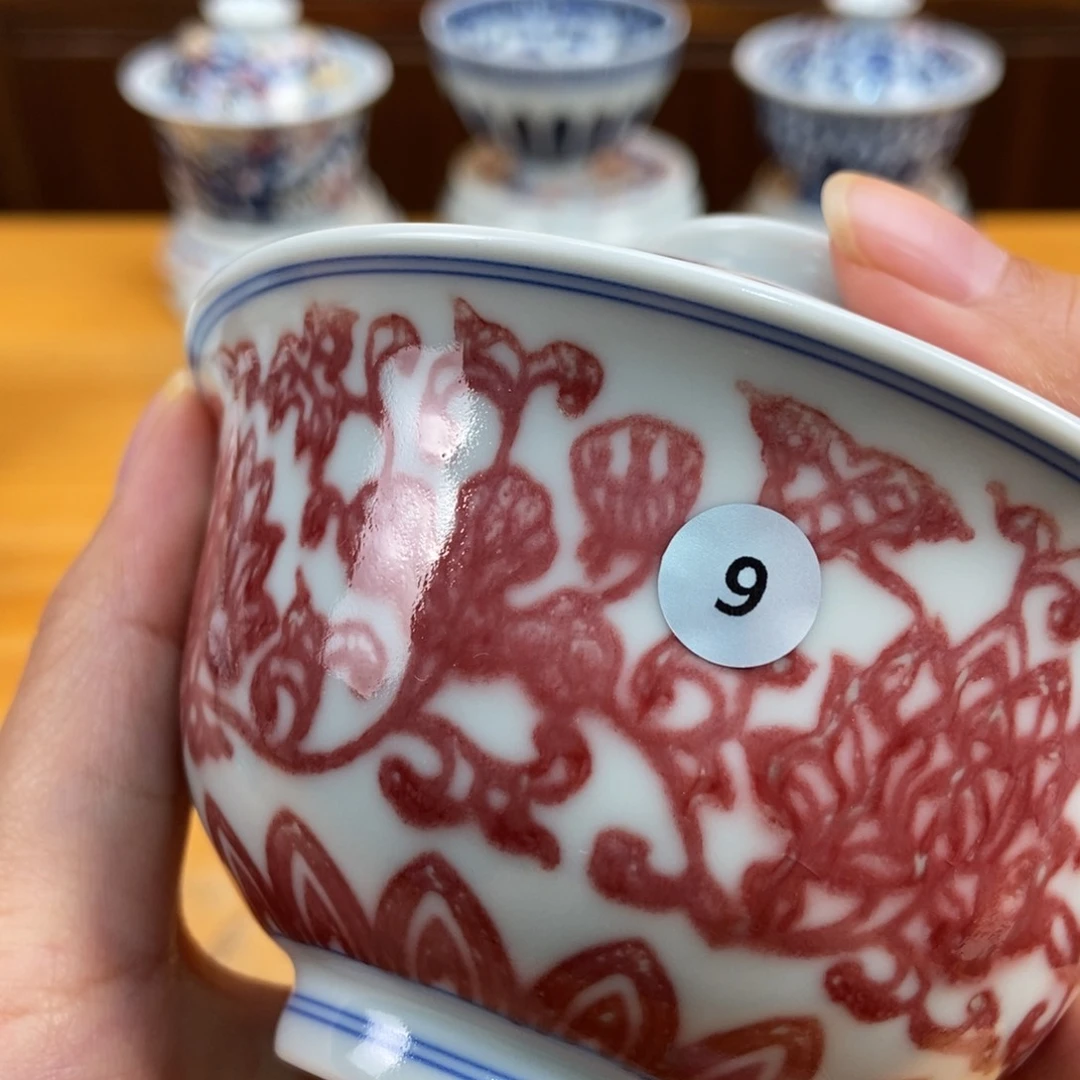 手绘现代茶具非古董