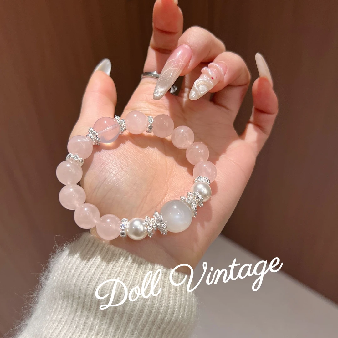 【月光宝盒】F09-西柚粉+白月光手串