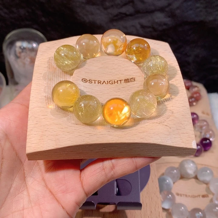 飞***～石英石纯铜手工定制手链