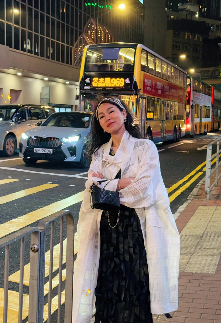 SONG TING 长款纱感镂空风衣外套911G118