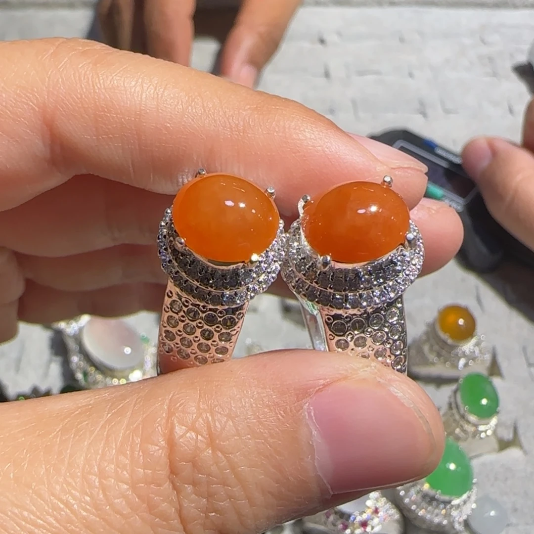 翡翠未镶嵌戒指翡翠