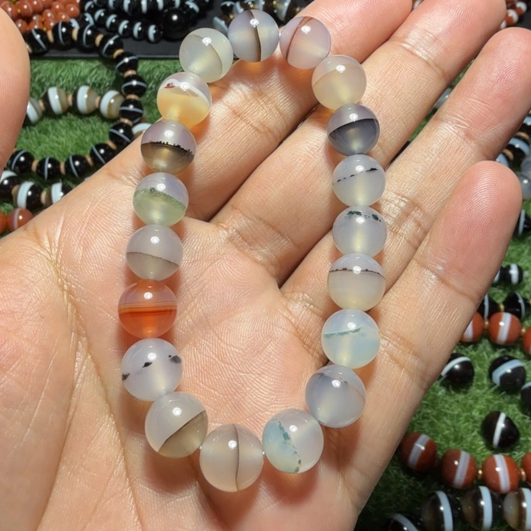 玛瑙/玉髓未镶嵌天然一线药师10
