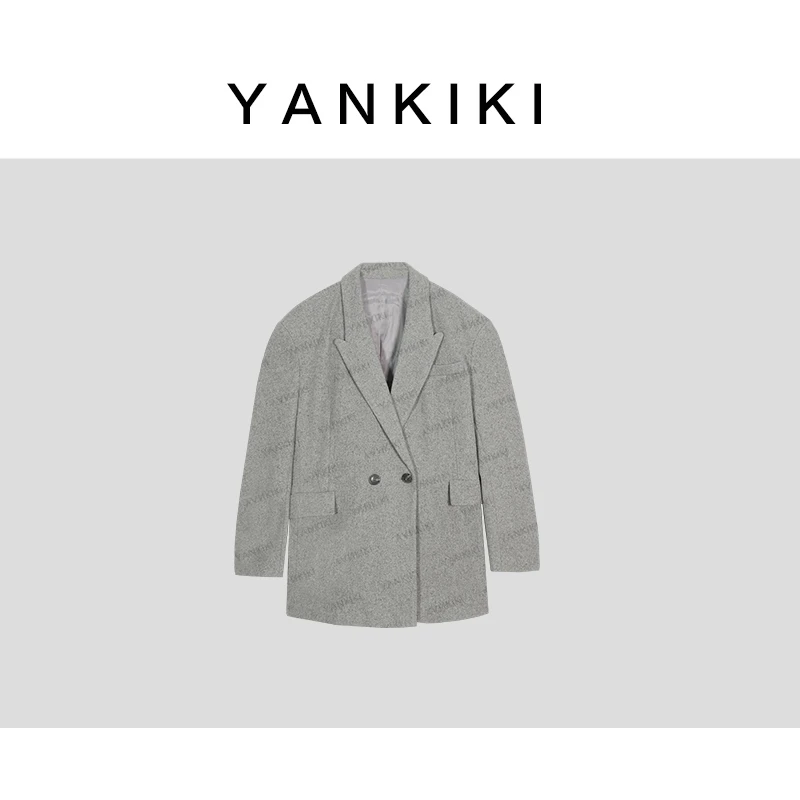 私服羊毛大衣 YANKIKI 2025秋冬季新款NEW