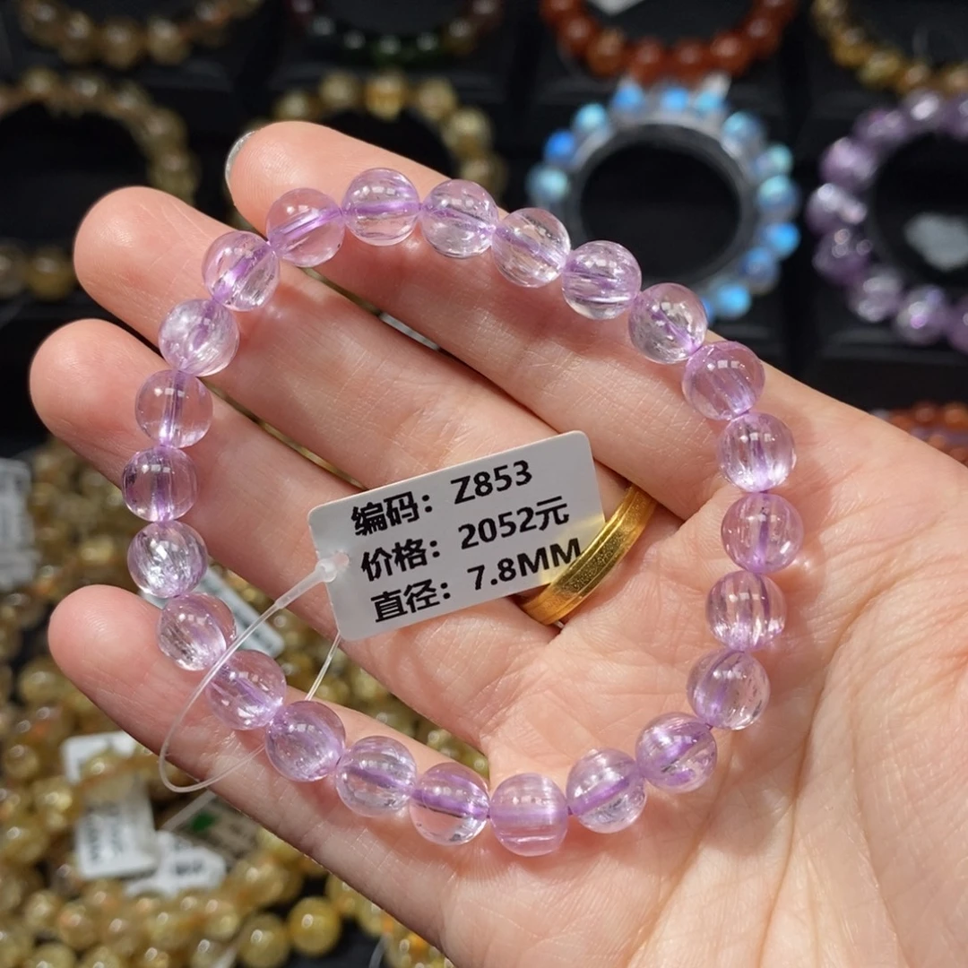 锂辉石未镶嵌手链Z853#7.8mm