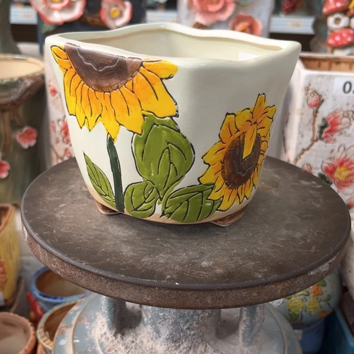 紫砂花盆粗陶材质多肉花盆