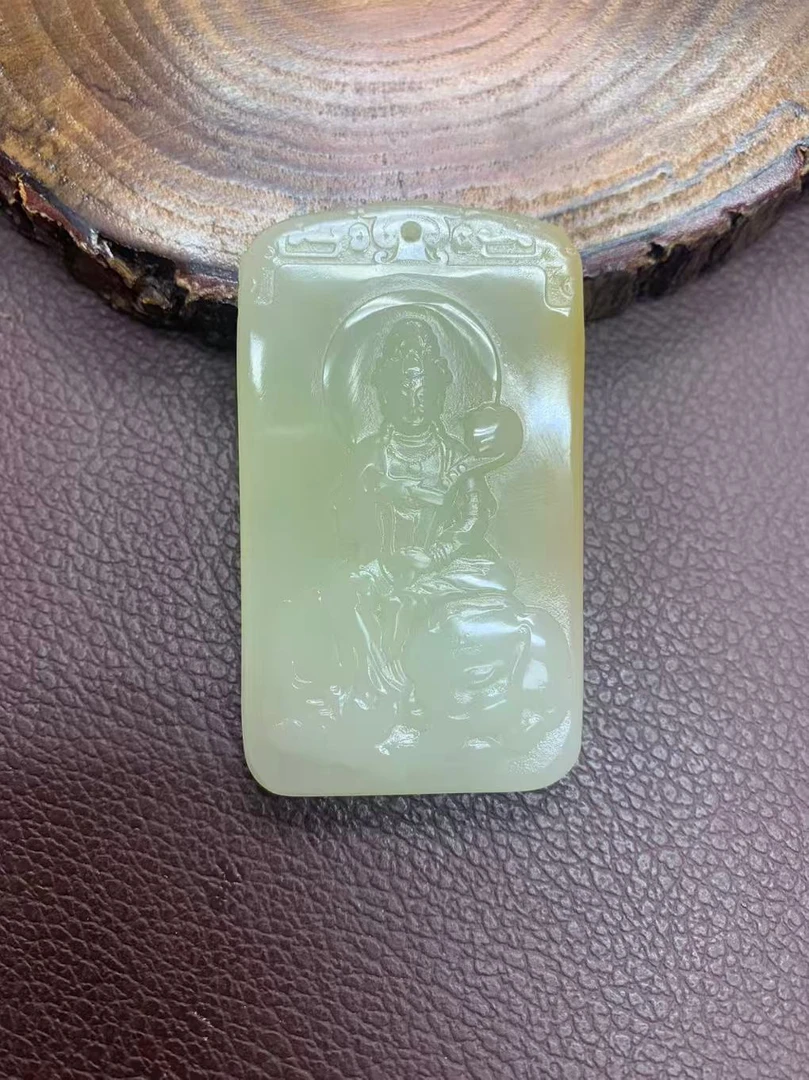精美生肖龙普贤菩萨吊坠-百搭-时尚-双面雕刻