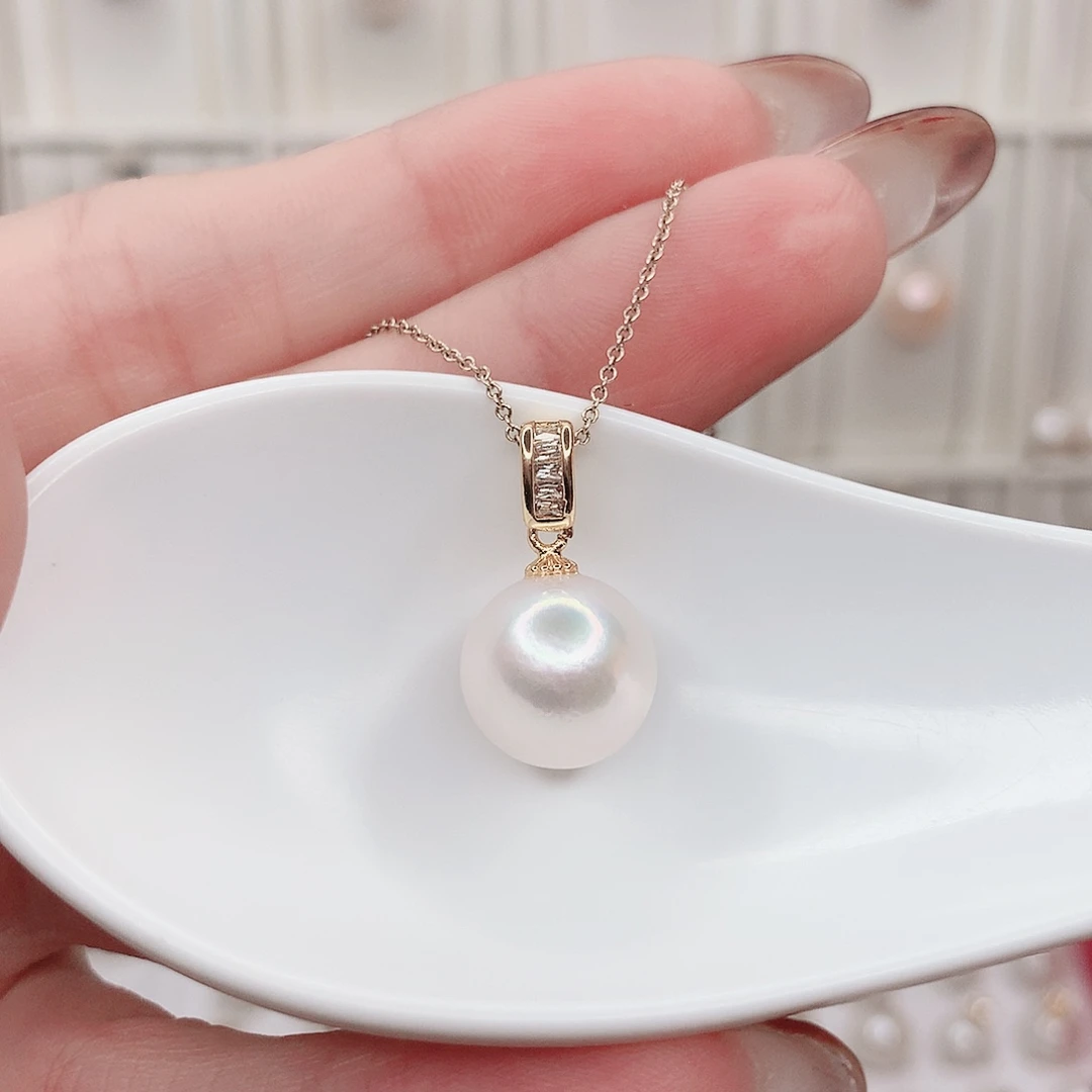 合金淡水珍珠吊坠(赠链)