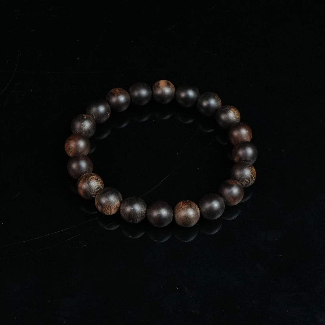 A5527 苏门达腊沉香软丝沉水单圈手串 0.9cm 11.3g