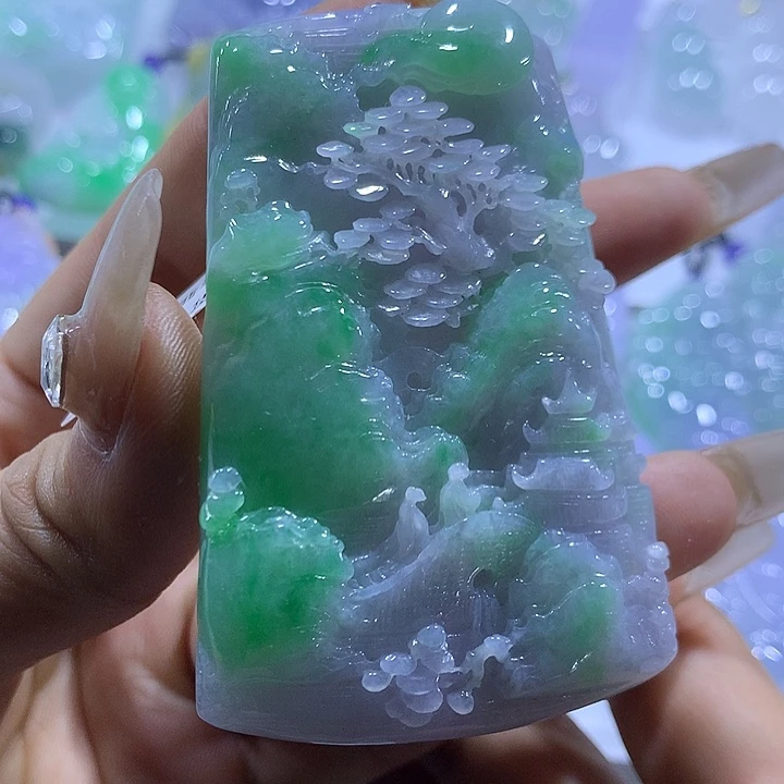 翡翠未镶嵌颈饰天然翡翠A货吊坠