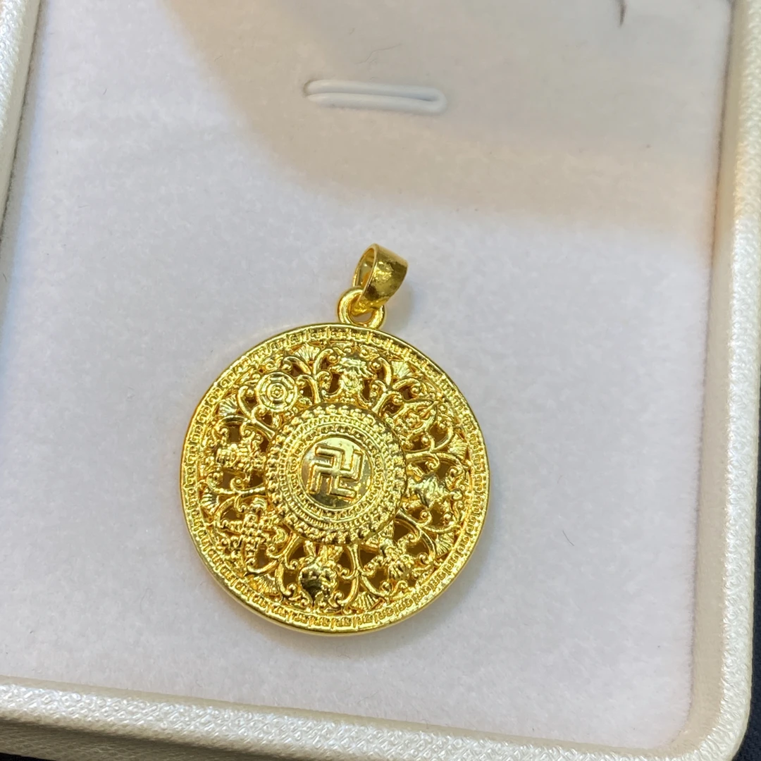 足金999八宝罗盘➕4金珠