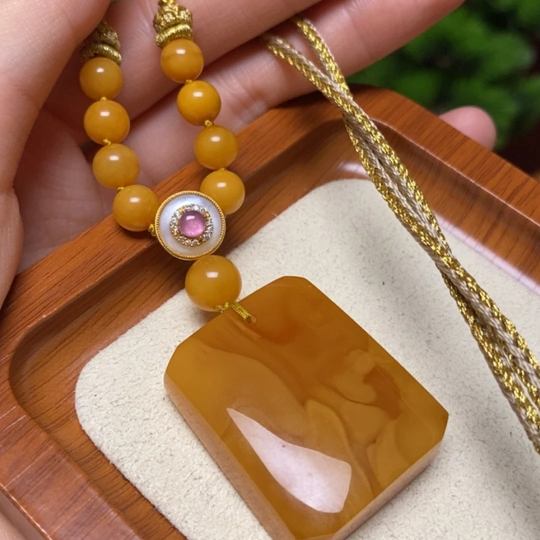 【闪购商品】蜜蜡颈饰未镶嵌项链