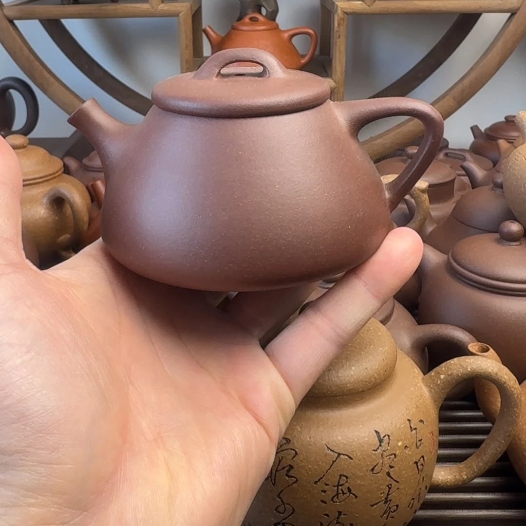 茶壶紫砂心舟石瓢180cc台西嫩底槽清