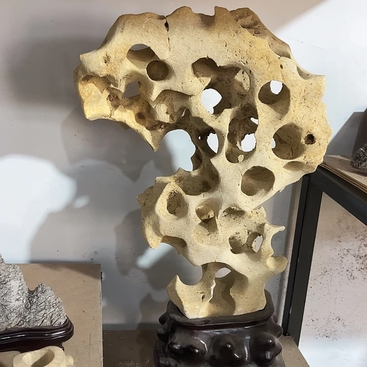 子***途石材太湖家居摆件