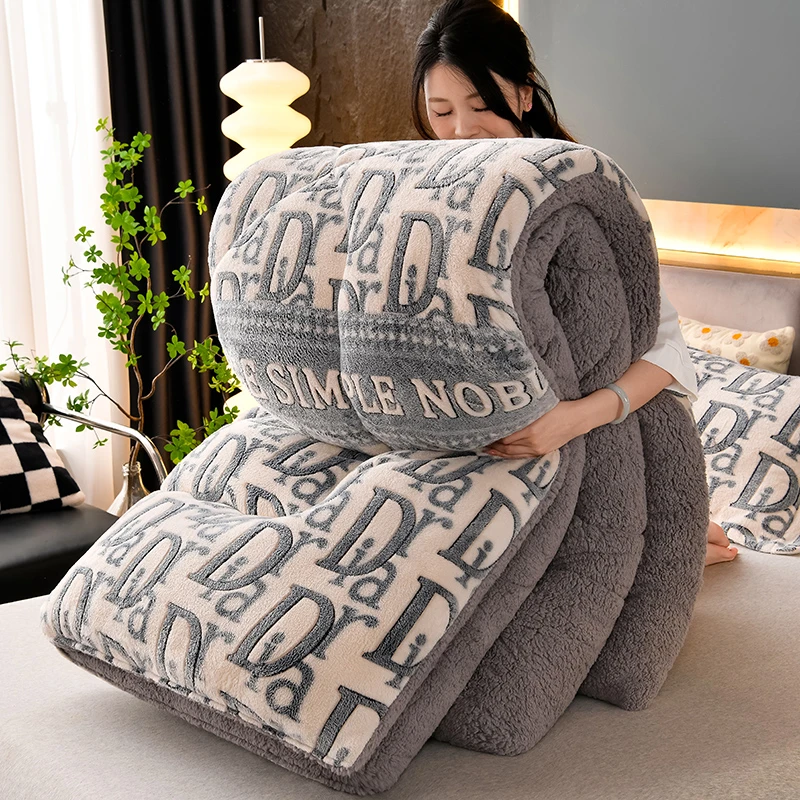 【红蜻蜓品牌】冬季加厚双面绒牛奶绒被子秋冬款棉被学生单人冬被芯