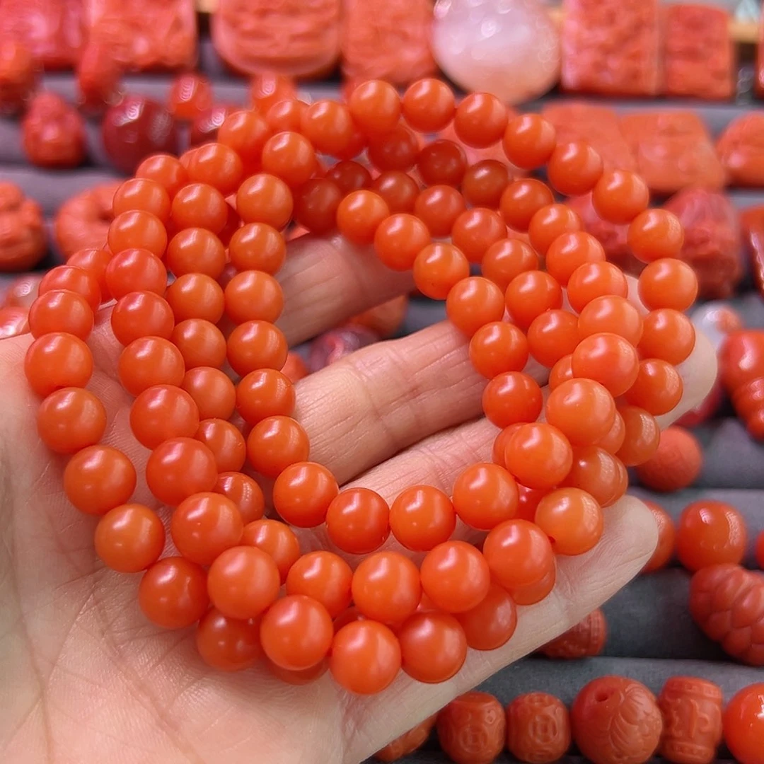 南红玛瑙手链未镶嵌海*